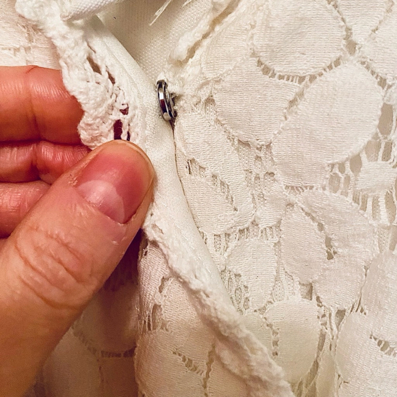 Full Tilt White Lace Romper Extra Small - Picture 4 of 9